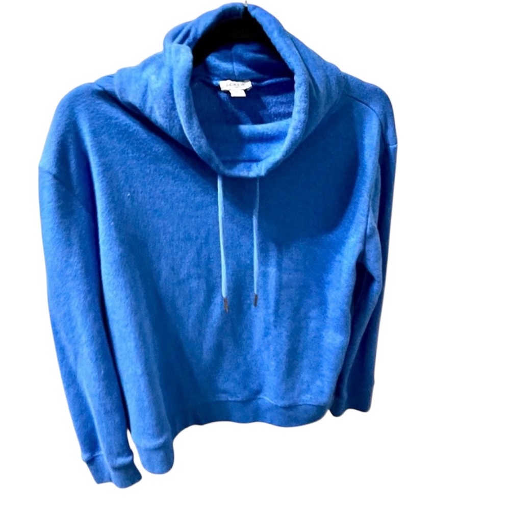 J Crew Blue Hoodie with Drawstring